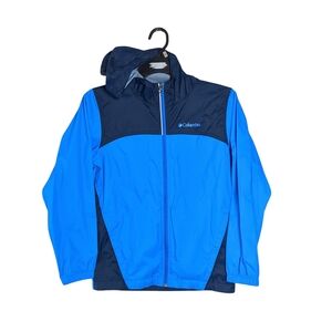 Columbia Kids Blue Rain Jacket Size M 10-12